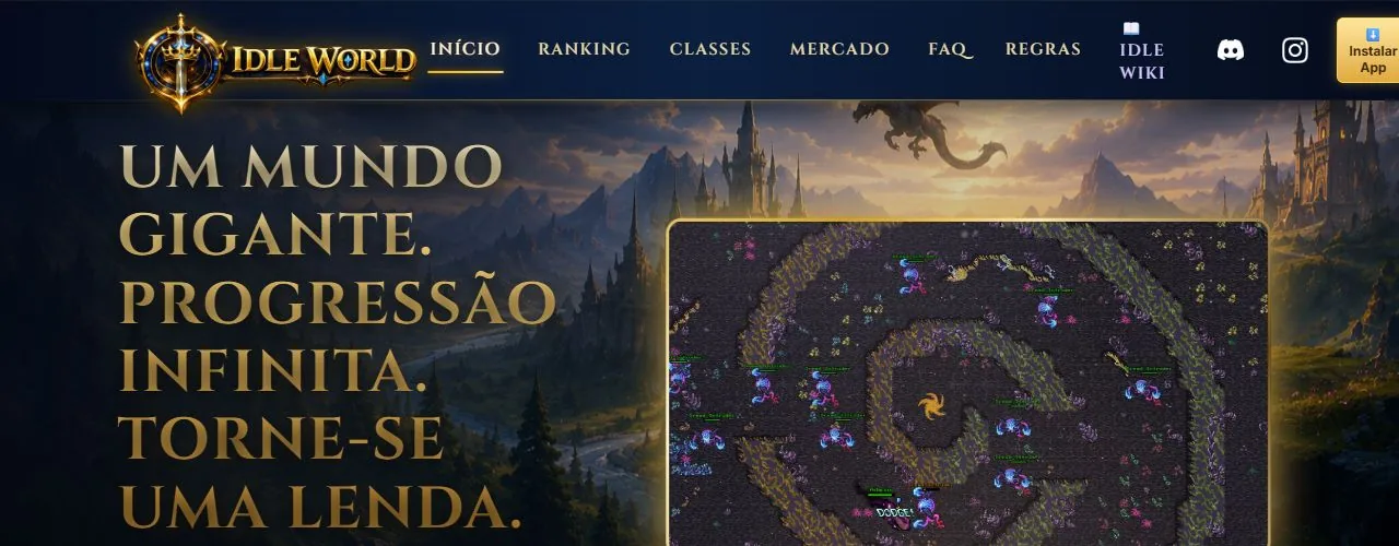 Banner de Idle World