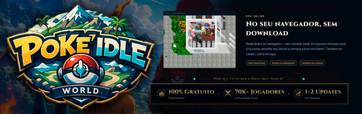 Banner de Poke Idle World