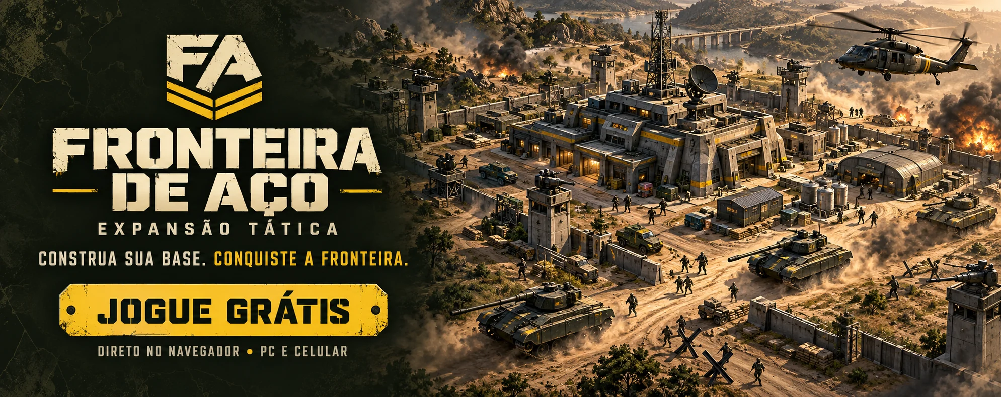 Banner de Fronteira de Aço | Estratégia Militar | PvP | PvE I RMT