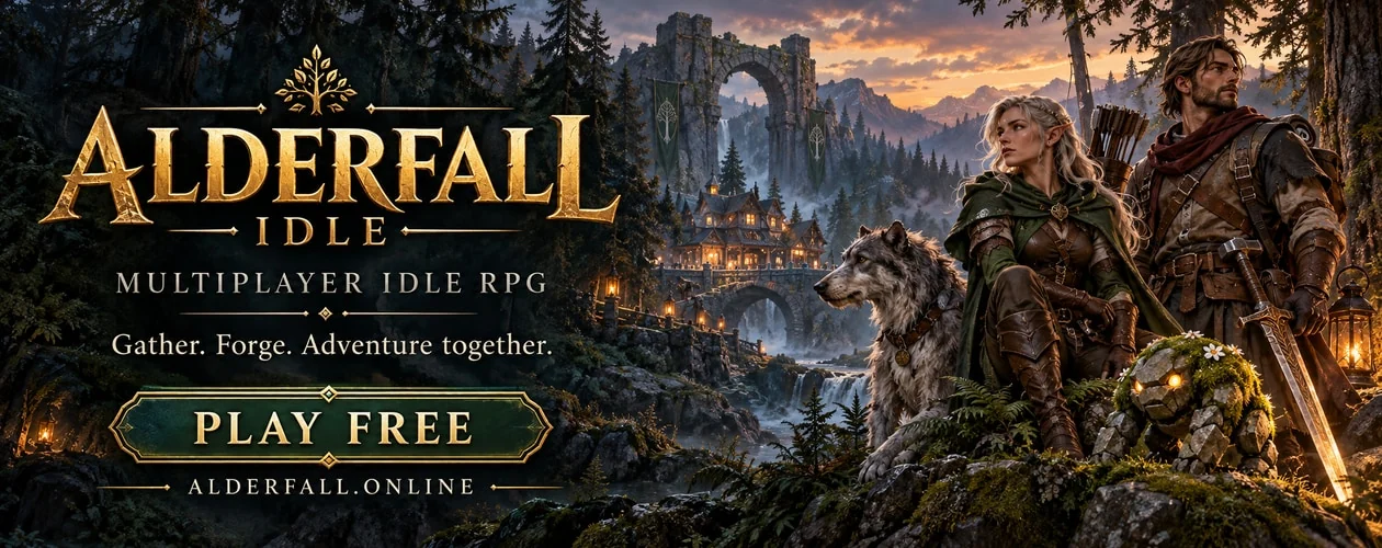 Banner de Alderfall Idle