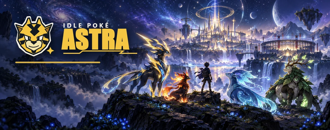 Banner de Idle Poké Astra