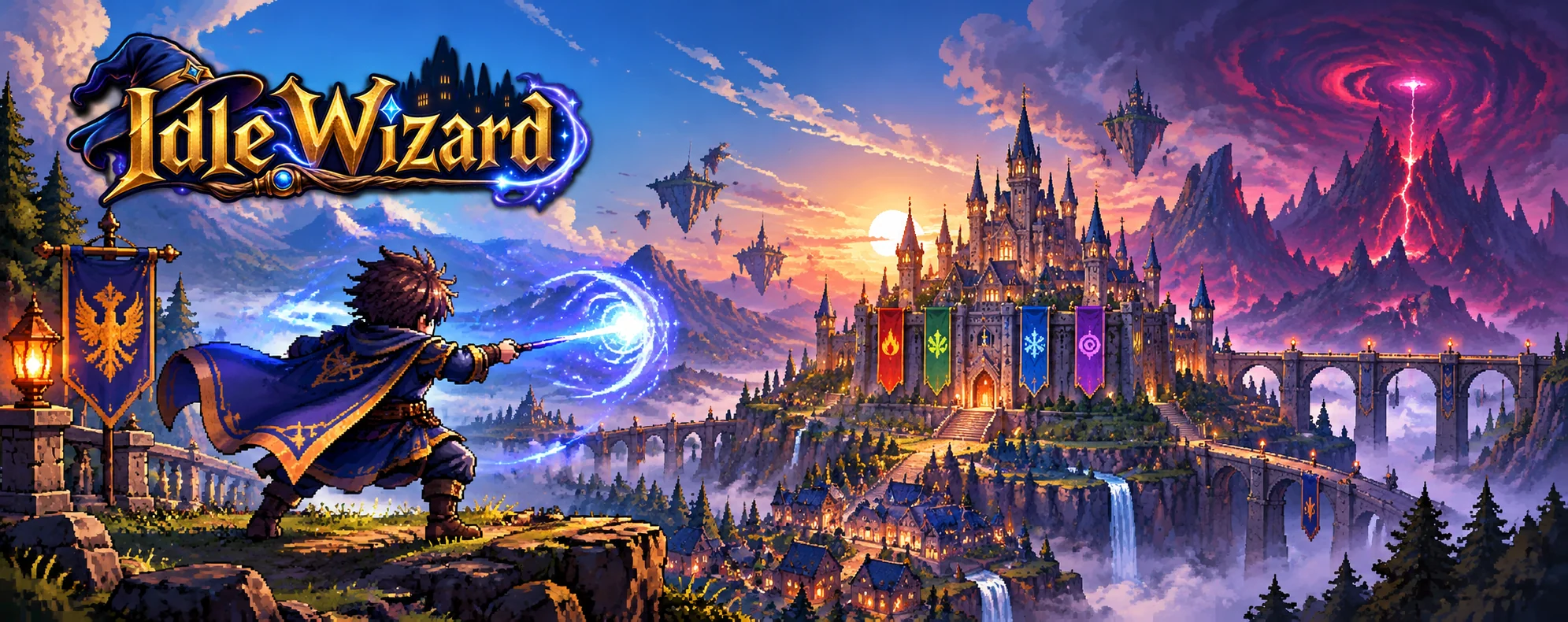 Banner de Idle Wizard