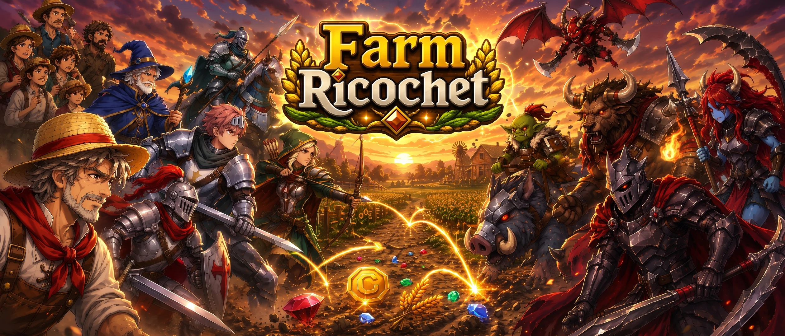 Banner de Farm Ricochet