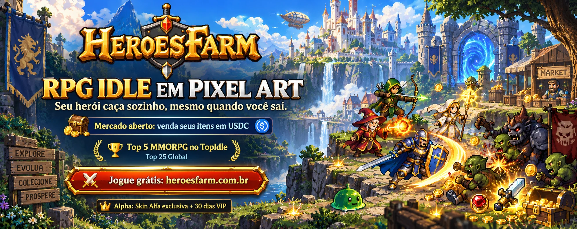 Banner de Heroes Farm