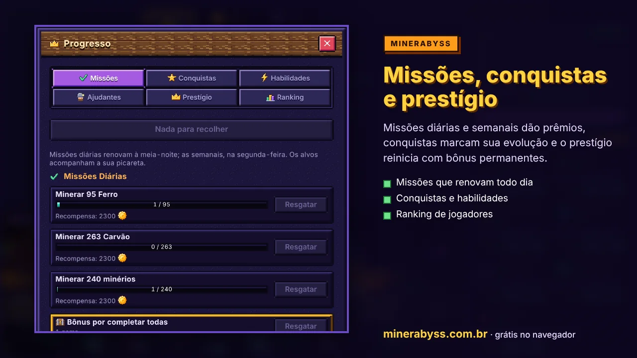 Imagem 7 · MinerAbyss Game Idle de Mineração com RMT liberado