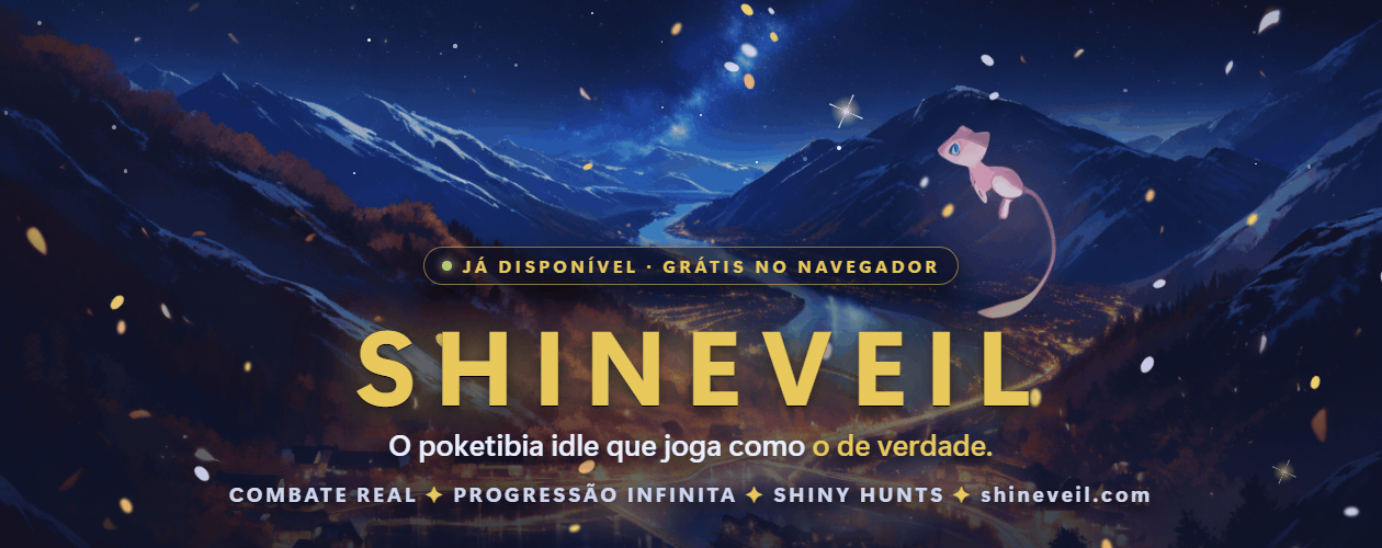 Banner de Shineveil | Poketibia de Verdade |  Progressão Infinita